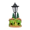 Nuevas luces solares para jardín transfronterizas, con diseños de dinosaurios jurásicos, incluyendo T-Rex y Triceratops, para decoración de jardín y como pequeños adornos
