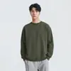 También disponible en 2026, sudadera pesada de 400 g para hombre y mujer, cuello redondo, otoño e invierno, color liso, camiseta de manga larga, sudadera de doble capa, camiseta de pareja