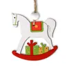 Manualidades de Decoración Navideña Decoración Colgante de Madera Colgante Pequeño Papá Noel Coche Cartel de Madera Colgante