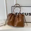 Bolso de Hombro y Axila Negro de Gran Capacidad Estilo Retro Nuevo Bolso Tote Bolso Cruzado con Cordón Diario de Moda para Mujer