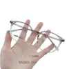 Óculos Redondos Retro Ems para Mulheres, Óculos Lisos para Homens, Armações de Óculos da Moda Atacado 58001