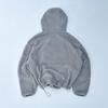 Cárdigan con capucha de felpa de Hip-Hop callejero americano transfronterizo Invierno Mismo estilo Top empalmado para hombres y mujeres
