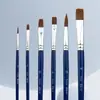 Conjunto de 6 Pincéis de Nylon e Lã Transfronteiriço Caneta Artística Goulish Pincel para Guache Aquarela Pincel de Pintura Pincel Pincel a Óleo