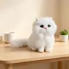 Animal de simulação pequeno Gato deitado decoração brinquedo modelo estático adereços de fotografia para janela educação infantil cognição