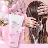 Nuevo producto transfronterizo LAIKOU Shampoo de Sakura 8ml, limpiador e hidratante, champú de comercio exterior totalmente en inglés, disponible en formato de paquete