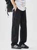 Pantalones de senderismo de seda de hielo de secado rápido, soft shell para hombre, verano, finos, retro americano, rectos, tipo cargo, holgados, de pierna ancha