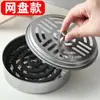 Caixa de Incenso Repelente de Mosquitos à Prova de Fogo Bandeja de Incenso Repelente de Mosquitos de Aço Inoxidável Doméstica com Tampa Caixa Espessada Anti-Queimadura Suporte para Incenso Repelente de Mosquitos Cinzeiro Criativo