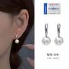 Pendientes de Aro de Plata de Ley S925 con Perlas de Fujian y Guangdong para Mujer, Moda Ins Nicho Diseño de Alta Gama Pendientes al por Mayor