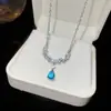 Azul marino y cielo~Pendientes de mariposa y estrella de mar de circón aguamarina dulce, pendientes exquisitos de estilo vacacional con un toque de alta gama