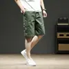 Nuevos Pantalones Cortos de Trabajo Finos de Verano 2026 para Hombre, Color Sólido Sueltos Rectos Casuales con Múltiples Bolsillos, Venta al por Mayor Transfronteriza