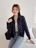 Suéter de Moda para Primavera y Otoño, Estilo Nuevo con Acabado de Alta Gama, Tejido de Punto Estilo Chanel con Letras, Chaqueta Ajustada, Cárdigan con Cremallera