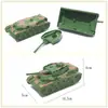 Tanque Rotatorio de Pistola Única sin Ruedas de 10.5cm Tanque Infantil Nostálgico de los 80 Juguete de Plástico para Mesa de Arena Psicológica