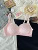 Diario Floral Sujetador Push-Up Delgado para Chicas de Pecho Pequeño Sin Varillas Transpirable Encaje Ropa Interior para Mujeres