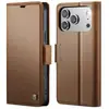 Adecuado para Funda de Teléfono Móvil Antirrobo Iphone17E, Funda de Teléfono de Cuero con Ranura para Tarjeta Apple 17Pro, Funda Protectora Flip Cover RFID
