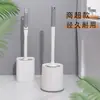 Cepillo para Inodoro sin Rincones Muertos, Mango Largo con Base, Artefacto de Cepillo de Limpieza Multifuncional para Baño de Hogar