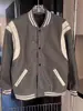 Jaqueta de Uniforme de Baseball Patchwork Retrô com Design Novo para Primavera e Outono com Pedras Strass Gipsofila Jaqueta Brilhante para Homens e Mulheres