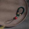 Cordón para teléfono móvil Imperial Sand, corto, colgante de muñeca, pulsera con anilla, tejido a mano, antipérdida, para hombre y mujer