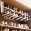 Zapatero Estante de Zapatos en Capas Divisor de Zapatos y Pantuflas Estante de Almacenamiento Retráctil Colgador de Zapatos Estante de Almacenamiento