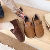 Zapatos Birkenstock para Mujer Otoño e Invierno 2026, Forrados de Felpa, Cálidos, Suela Suave Mate, sin Cordones, Estilo Perezoso, Zapatos de Algodón Peludos, Zapatos de Invierno para Mujer