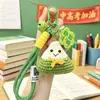 Colgante para Llavero con Forma de Tamal de Arroz Pegajoso, Hecho de Hilo, Decoración para Mochila para Estudiantes, un Pequeño Regalo para Animar a los Estudiantes durante los Exámenes y la Graduación