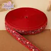 2.5cm Estilo Étnico Estilo Pastoral Flor de Ciruelo Bordada DIY Moño Accesorios para el Cabello Accesorios Ropa Cinta Jacquard