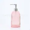 Frasco de Vidro Criativo com Manchas Vitrais Prensador para Álcool em Gel Frasco de Loção Frasco de Vidro Criativo Frasco Vazio para Gel de Banho Shampoo Venda por Atacado