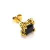 Pendientes de Botón Exagerados con Forma de Garra de Dragón con Diamantes Cuadrados Estilo Japonés y Coreano Ins Retro Pendientes de Personalidad Exagerada Elegantes de Moda Femeninos