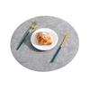 Individual de Mesa de Cuero Impermeable Antideslizante Transfronterizo Redondo de Doble Cara Hotel Hogar Aislamiento Individual Mesa de Comedor Sensación Avanzada Mantel Individual para Alimentos