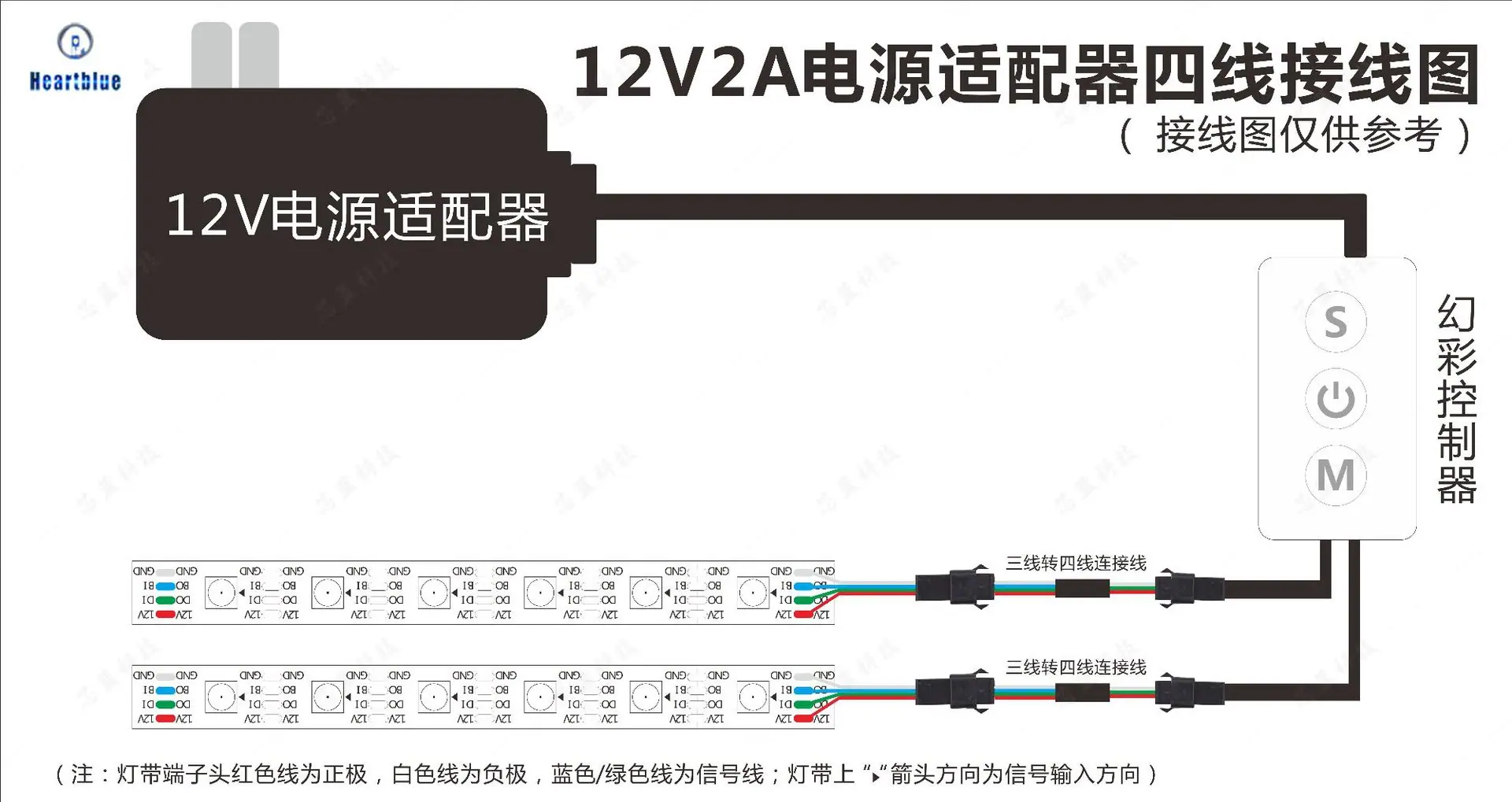 12v-4pin适配器
