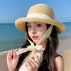 Sombrero de Sol Estilo Lujo Ligero Sombrero de Paja Estilo Nuevo Japonés para Mujer Verano con Visera Plegable Viaje Vacaciones Playa Protección Solar Sombrero de Sol Venta al por Mayor