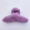 Oufei Le versão coreana do grande clipe de pelúcia de vison outono e inverno parte de trás da cabeça cabelo de coelho clipe de tubarão grampo de cabelo acessórios de cabelo atacado