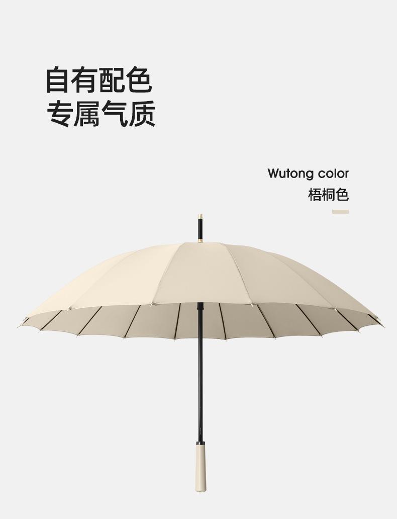 16骨皮手柄直杆伞--米色色_11.jpg