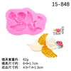 Vários Moldes de Silicone de Asas de Anjo Cupido Chocolate Aromaterapia Fondant Forma de Bolo Decoração Moldes de Resina