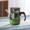 Tetera de Vidrio Resistente a Altas Temperaturas Tetera de Separación de Té y Agua con un Botón Cafetera Doméstica 2025 Nuevo Juego de Té