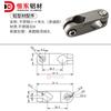 Hengdong Aço Inoxidável 304 Clipe de Fixação Cruzada Mandíbula em T Suporte Combinado Pequeno Grampo T Guarda-corpo Fivela Cruzada Linha de Transportador