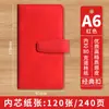 Cuaderno A6 Hecho a Medida con Cierre, Bloc de Notas de Alta Calidad para Oficina y Estudio, Cuaderno Portátil de Bolsillo