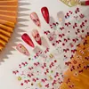 Cyansea Transfronterizo Popular Dibujo Animado Rojo Dorado Brillo Personaje de la Fortuna Pony Fiesta Festiva Pegatinas para Uñas DIY