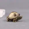 Elefante de Latón Puro Tortuga Tortuga Marina Vintage Sólido Artículo Antiguo Decoración del Hogar Escritorio Mascota de Té Adorno Artesanal