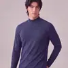 Roupa Térmica Leve de Oxigênio 240g Conjunto De Rong Masculino e Feminino Gola Alta e Baixa Aquecimento Rápido De Rong Conjunto Térmico Escovado em Ambos os Lados