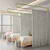 Cortina divisória para salão de beleza corredor cortina temporária centro de saúde cortina protetora lateral de maca de fisioterapia cortina especial em forma de U