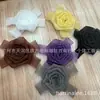 Estilo simples e fresco, tecido liso com estampa de flor grande de cinco pétalas, acessório floral feito à mão para roupas, capas de celular, bolsas e acessórios