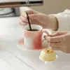 Juego de Dos Tazas de Café de Cerámica Estilo Dinastías Tang y Song con Aroma a Toronja y Jazmín para Té de la Tarde en Casa, Degustación de Té de Flores, Beber Té en la Oficina