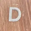 Letras de Diamante Montadas a Mano de Aleación de Zinc de Zhuzi Accesorios para Joyería DIY Letras Negras Brillantes Accesorios para Carcasa de Teléfono Móvil