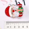 Novo grande grampo de cabelo de acrílico para Natal, lindo cocar de desenho animado, sino, alce, floco de neve, conjunto de grampos de cabelo para árvore de Natal
