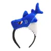 Diadema de Personaje de Dibujo Animado Japonés y Coreano, Alien de Tres Ojos, Tiburón, Cabeza de Dinosaurio, Pinza para el Cabello para Lavarse la Cara, Estilo de Diadema Original y Lindo