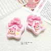 Accesorios de resina al por mayor hechos a mano DIY hebilla para zapatos con agujero clip para el pelo de gel de crema material para joyería botella de niña de dibujos animados nacarada