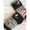 Otoño e invierno europeo y americano nuevo Amazon TEMU estación independiente comercio exterior moda cálido costura bordado guantes mujer