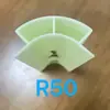 Molde de forro de arco tira de relleno de esquina de cuarto de vuelta línea de acabado de plástico sin pintura para toda la casa instalación rápida