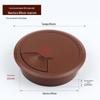 Caixa de Passagem para Mesa Tampa Decorativa de Mesa Caixa de Passagem para Mesa de Computador Tampa de Orifício para Fios Tampa de Vedação Redonda para Orifício de Passagem de Mesa