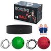 Bola de reação de boxe montada na cabeça, bola de ventilação descompressora, bola de velocidade mágica, treinamento para adultos e crianças, fitness, entretenimento, caixa de presente